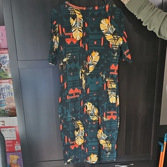 LuLaRoe Multicolor Geometric Dress - Picture 2 of 3
